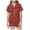 p-2Brick Red8, variant on CAIVO Girls Polka Dots Printed 2 Piece Pajama Sets Lapel Short Sleeve Button Down Shirt With Shorts Children Kids Homewear Nightwear