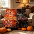 thumbnail image 2 of AZXY Halloween Blanket Spider Web Print Soft Halloween Blankets and Throws 71×79 Inches, Extra Large Throw Halloween Decor, Halloween Decorations for Household Indoor Holiday Scenarios, 2 of 2