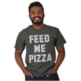 thumbnail image 5 of Feed Me Pizza Men's Graphic T Shirt Tees Brisco Brands X, 5 of 6