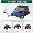 thumbnail image 6 of Tow-Behind 42″ Lawn Sweeper – Heavy-Duty 14 cu.ft. Leaf and Grass Collector with Easy Adjustable Brush and Dumping Rope for Yard, Driveway, and Sidewalk Maintenance, 6 of 7