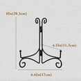 thumbnail image 4 of SVENJBB Black Iron Plate Stand, 8 Inch Plate Holder for Display, Small Metal Plate Display Stands for Cookbook, Picture Frame, Photo, Decorative Plates (8 Inch, 1 Pack), 4 of 7