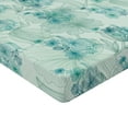 thumbnail image 4 of Ambesonne Jungle Boho Fitted Sheet, Dreamy Flowers Retro, King Size, Almond Green Sea Green, 4 of 5