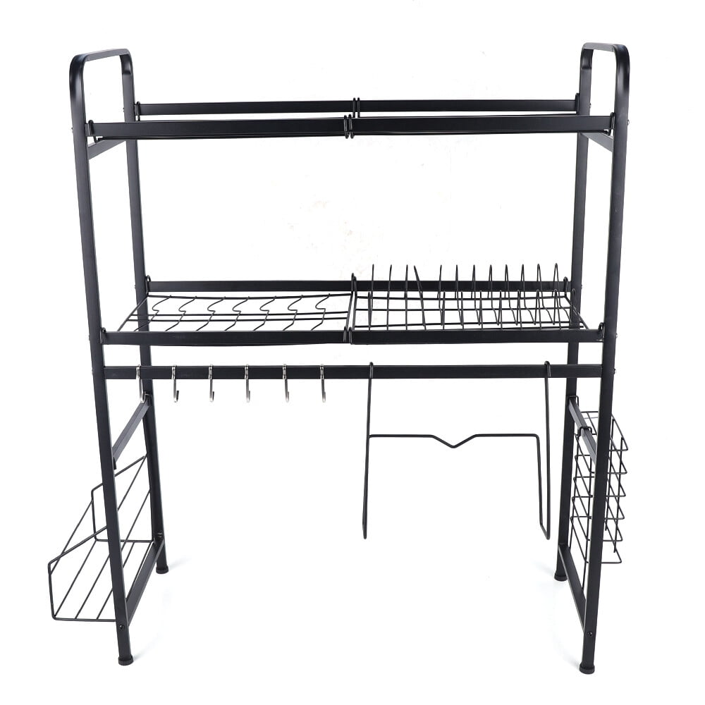 Vintoro 2-Tier Stainless Steel Dish Drainer, Removable Dish Drying Rack, Over The Sink, Countertop