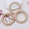 thumbnail image 4 of Miangastore Wooden Rings for Baby Accessories DIY Craft Projects with Smooth Finish 20 Pcs Beige Color 35mm, 4 of 8