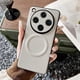 thumbnail image 1 of For Oppo Find X8 Pro 5G Case Compatible with MagSafe PU + TPU Phone Back Cover - Black, 1 of 5