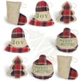 thumbnail image 1 of 8pcs colgante de Navidad 2pcsA redondo 2pcsB calcetines 2pcsC árbol 2pcsD triángulo Xemadio DCF363, 1 of 7