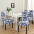 thumbnail image 3 of Chair Covers for Dining Room Set Of 4 High Stretch Removable Washable Chair Seat Protector Cover for Home Party Hotel Wedding Ceremony, Universal Size (bohemian Flowers), 3 of 5