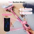 thumbnail image 3 of KISSAIR 300W Cordless Vacuum Cleaner, Brushless motor Lightweight Self-standing Led Display Screen Vacuum Cleaners for Home, 45 Min RuntimeCarpet Pet Hair, Pink, 3 of 12