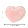 Decorate Throw Pillows For Girls With Fluffy Hearts And Soft Rainbow Pregnancy Pillows for