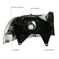 thumbnail image 4 of DNA Motoring  For 97-04 Dodge Dakota Durango Black Amber Corner Headlight Bumper Parking Lamps, 4 of 7