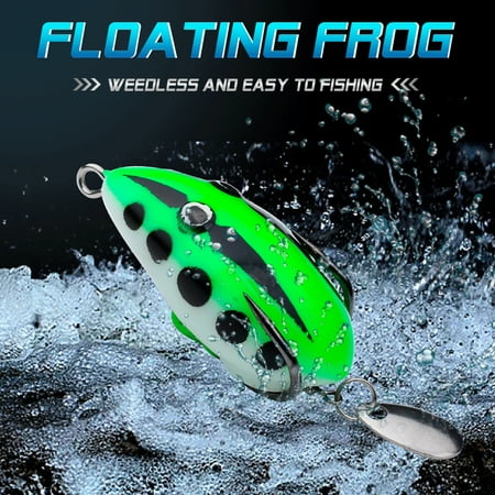 Duixinghas 4CM/5G Thunder Frog Lure Realistic Good Detail Reusable Sharp Hook Anti-escape Simulation Lure Soft Bait Black Fish Bait Fishing Gear