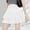 White, variant on Women's High Waist Ruffle Mini Skirt Cute Tiered Short Skirt (Black L)