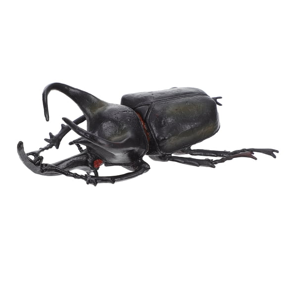 RUNROTOO Simulation Beetle Model Black Insect Decorative Home 1Pcs