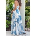 thumbnail image 3 of Women's Cut-Out Sweetheart Neck Maxi Dress with Tie Detail and Tiered Silhouette 100% Polyester for Special Occasions, 3 of 6