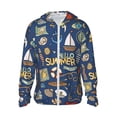 thumbnail image 1 of Balery Marine Nautical Sudadera ligera de manga larga con capucha y protección solar UPF 50+ para hombre y mujer, ideal para pesca y running-3X-Large, 1 of 7