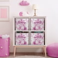 thumbnail image 3 of Sorbus 11" Foldable Fabric Storage Cube Bin, Watercolor Pink (2 pack), 3 of 4