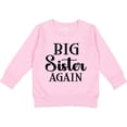 thumbnail image 2 of Inktastic Big Sister Again Announcement Toddler Sweatshirt, 2 of 4