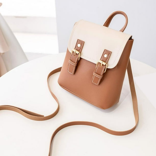 Brown shoulder hot sale bag for school