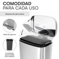 thumbnail image 2 of Bote de Basura Ninon INOX-30L de Acero Inoxidable con Pedal, Cierre Suave y Cubeta Desmontable 30 litros, 2 of 8