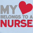 thumbnail image 2 of CafePress - My Heart Belongs To A Nurse Body Suit - Long Sleeve Cotton Baby Bodysuit, 2 of 4