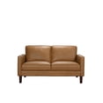 thumbnail image 4 of Porter Designs Soria Top-Grain Leather Loveseat - Brown, 4 of 4