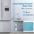 thumbnail image 2 of Filtro de agua AQUACREST en línea para refrigerador de 10,000 galones, 2 of 9