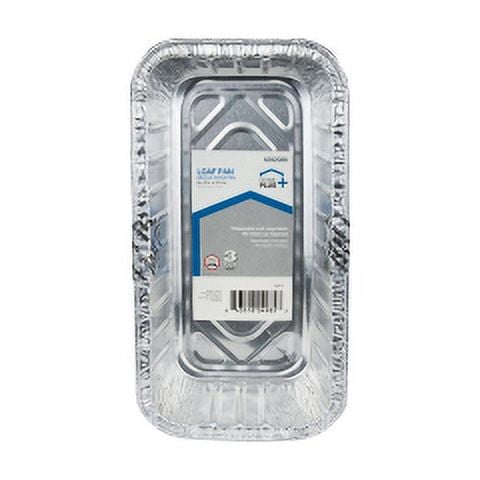 12PC Home Plus Home Plus - D51030 - Durable Foil 3-3/4 in. W x 8 in. L Loaf Pan Silver - 3/Pack