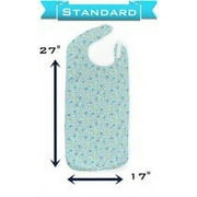 Comfort Finds Waterproof Shirt Saver Bib-Standard Size-Blue Floral