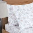 thumbnail image 6 of Mainstays Super Soft Brushed Microfiber Pillowcase Set, White Floral, Standard/Queen, 2 Piece, 6 of 7