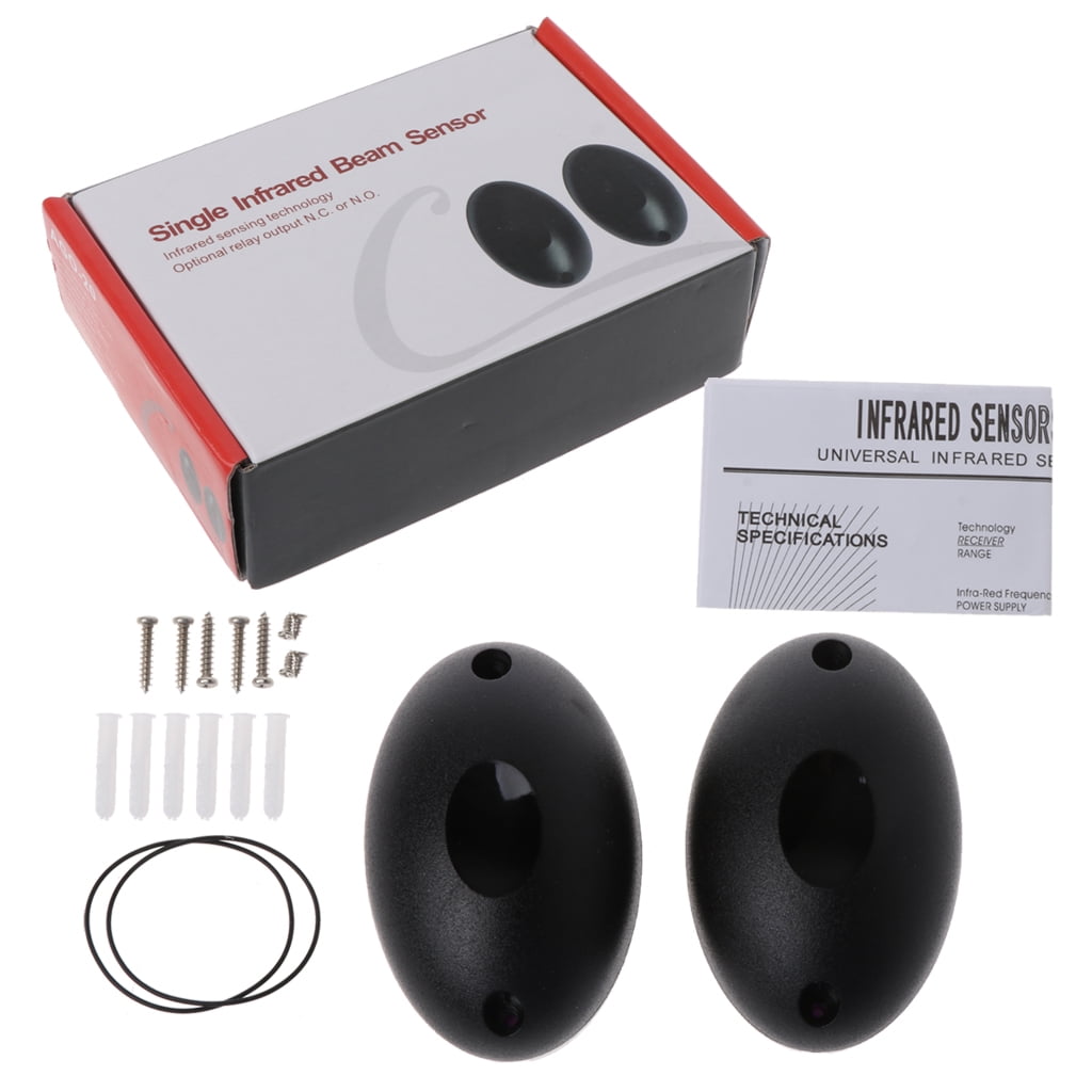 12V Active Photoelectric Single Infrared Beam Sensor Barrier Detector for Gate Door Window Burglar Alarm System