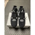 thumbnail image 3 of Ni-k-e Air Jordan 4 Retro Black/White Thunder Size 11 FQ8138-001, 3 of 6