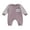 Purple, variant on Bagilaanoe Newborn Baby Girl Boys Fall Jumpsuit Checkerboard Print Long Sleeve Bodysuit 3M 6M 12M 18M Infant Casual One Piece Romper