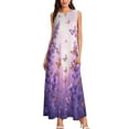 thumbnail image 2 of Lavender Sleeveless Dress Summer Dresses Birthday Dress for Women Luxury 2025 Dress Party Night, 2 of 6