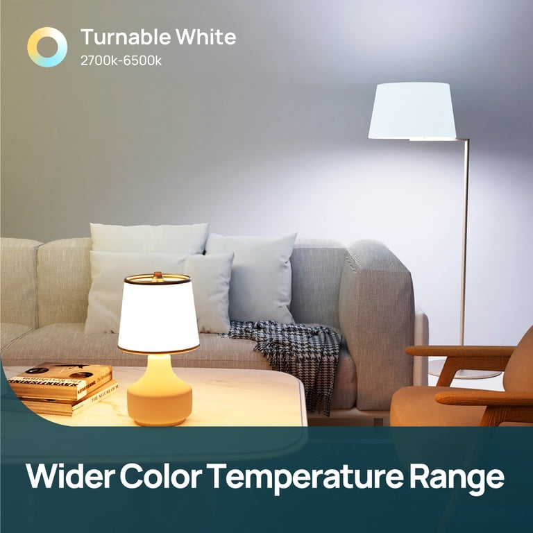 Linkind A19 Matter Smart Light Bulb, Tunable White 4-Pack photo 6