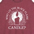 thumbnail image 3 of Hocus Pocus - Who Lit The Back Flame Candle - Women's Racerback Tank Top, 3 of 5