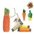 thumbnail image 1 of Juguetes Para Masticar Conejitos, Materiales Naturales, Juguetes Seguros Para Masticar, Aperitivos Nutritivos Para Mascotas Pequeñas, Conejos, Chinchillas, Conejillos De Indias, Mantienen 7 Uds. Speravity PT000768-00, 1 of 6