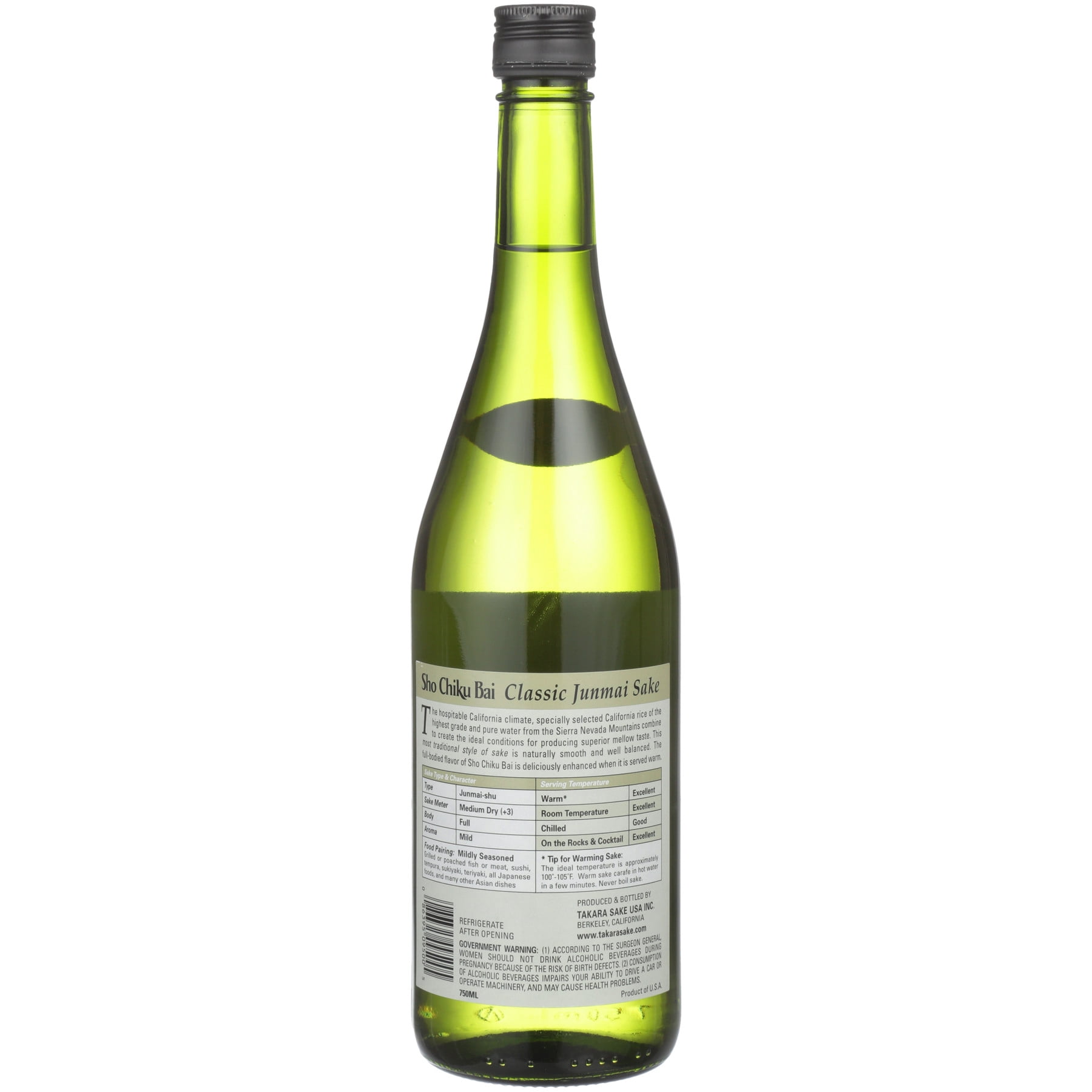Sho Chiku Bai White Blend Wine 750 ml Bottle with 15% Alcohol Volume