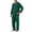 Dark Green #19, variant on WULMLEO Two Piece Pajama Sets for Men Fall Solid V Neck Button Down Long Sleeve Shirts Wide Leg Pants Outfits Casual Trendy Suit Comfortable Loose Fit Sleepwear Set Gray 2XL