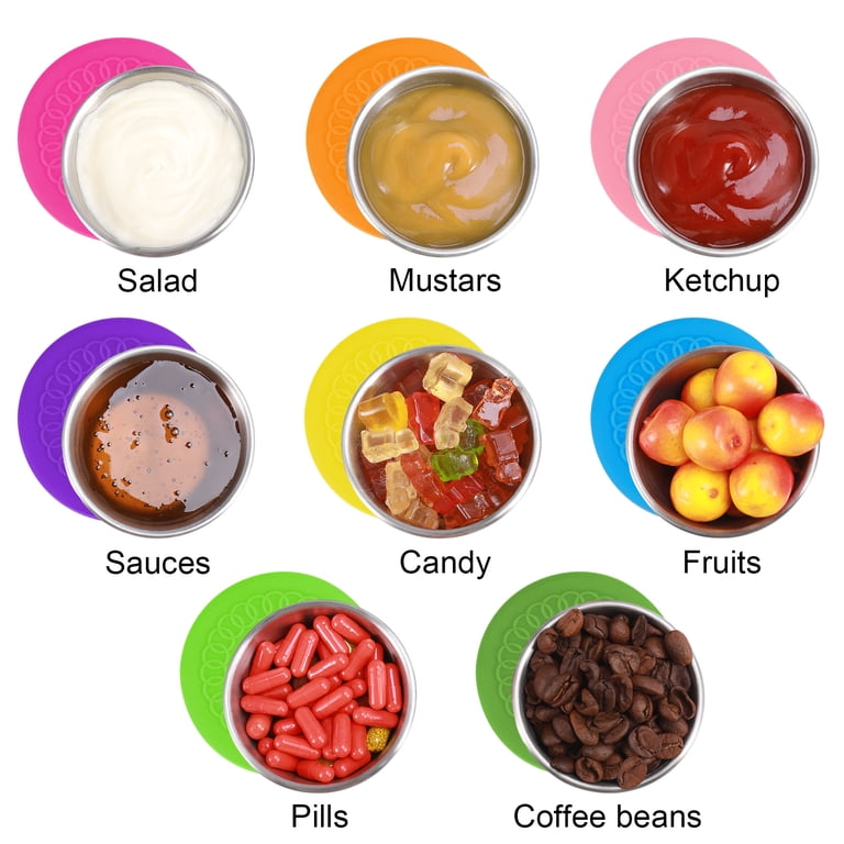 Bocaoying 8-Pack Salad Dressing Containers with Silicone Lids photo 3