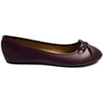 thumbnail image 2 of Shoes8teen Womens Ballerina Ballet Flats Shoes 8500 purple 8, 2 of 2
