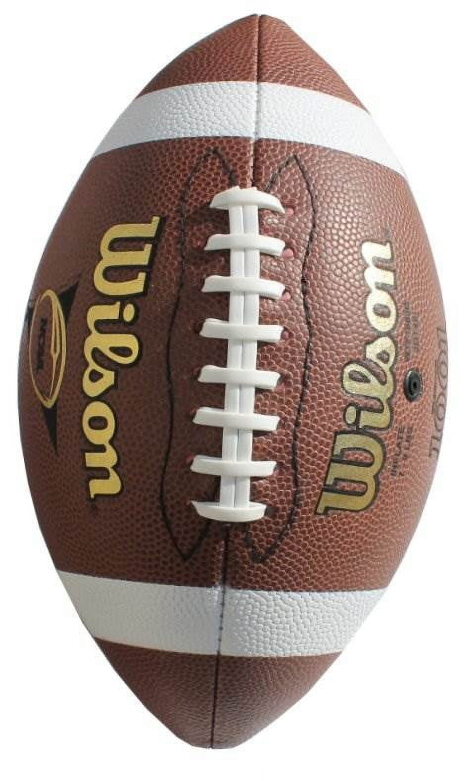 2) NEW WILSON WTF1665B Pee Wee Size American Football NCAA Balls Composite Play