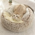 thumbnail image 6 of Oalirro Warming Pet Bed, Calming Donut Cuddler – Machine Washable, Waterproof Base, Anti-Slip (for Small Dogs and Cats up to 13Lbs), 6 of 7