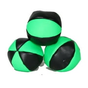 Zeekio Zeon 6 Panel 100g Juggling Balls - Set of 3 (Green/Black)