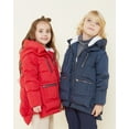 thumbnail image 5 of Orolay Children Hooded Down Jacket Girls Packable Puffer Jacket Boys Winter Jackets Warm Parka(Navy, 11-12Y), 5 of 5