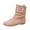 Pink, variant on Women's Ankle Boots Casual Suede Closed Toe Booties for Comfortable Everyday Wear - Stylish Fall Winter Footwear for Multiple Occasions 9 Pink