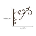 thumbnail image 2 of 1pc Wall Hanging Flower Rack Flowerpot Stand Wall Ornament for Home Garden, 2 of 9