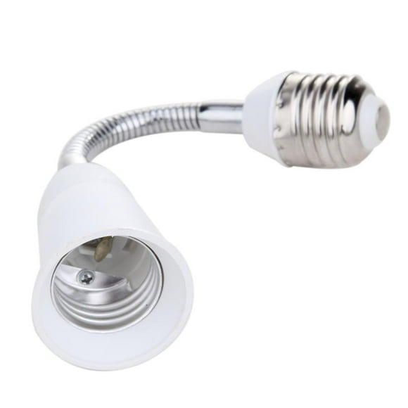 Peggybyg E27 LED Light Bulb Lamp Holder Flexible Extension Adapter Socket (30cm)