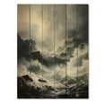 thumbnail image 3 of Designart "Ocean s Stormy Horizon" Nautical & Beach Print on Natural Pine Wood, 3 of 5