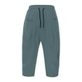 thumbnail image 3 of Men's Casual Harem Pants Comfortable Breathable Loose Fit Summer Trousers For Daily Wear Versatile Solid Color Basic Style 4 8 Fluff Yeah Slide Chinos Pants Men Stretch Stocking Boy Foam Foam Star Boy, 3 of 4