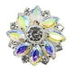 thumbnail image 4 of Floral Rhinestone Glass Button DIY Hand Decorated Button Shirt With, 4 of 5